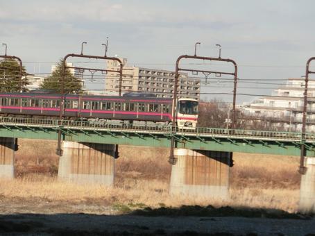Photo, railway, electric train, bridge, 