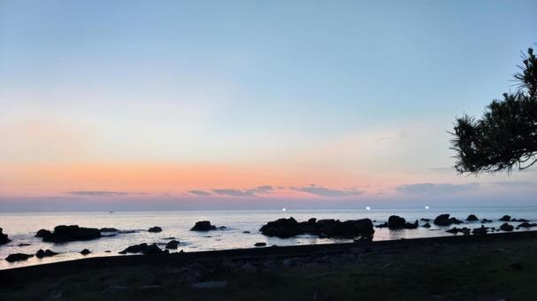 越前の海 海,絶景,風景の写真素材