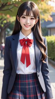 ブレザーの学生 ブレザーの学生の写真