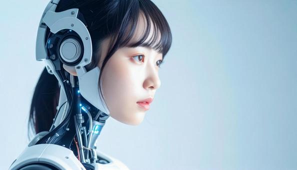 美しい女性型サイボーグ(日本人) 美しい女性型サイボーグ(日本人)の写真