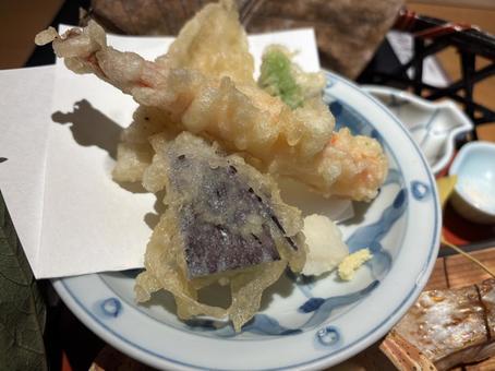 会席料理_天ぷら 食べ物,和食,天ぷらの写真素材