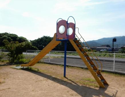 Photo, slide, park, play equipment, 
