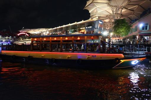 シンガポールのリバー・クルーズ シンガポールのリバー・クルーズ シンガポール,リバー・クルーズ,マリーナベイの写真素材