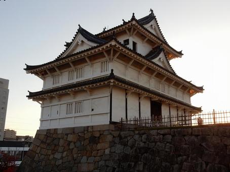 【風景写真】福山城 伏見櫓 伏見櫓,福山城,木造建築の写真素材