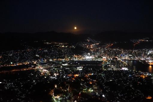 稲佐山から望む長崎市の夜景4 稲佐山,長崎,長崎市の写真素材