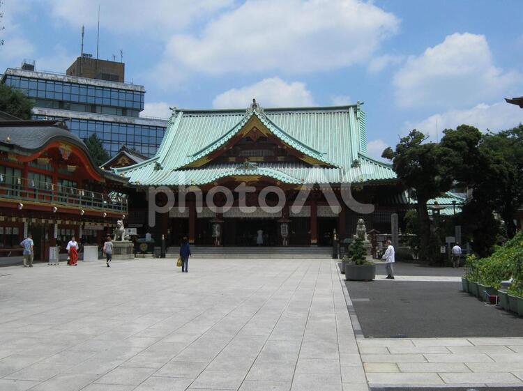 神田明神の拝殿 神田明神,拝殿,神社の写真素材