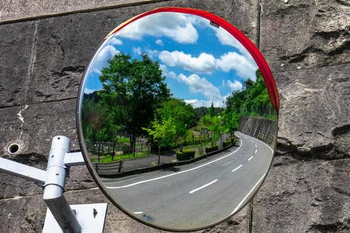 Photo, mirror, curved mirror, reflection, 