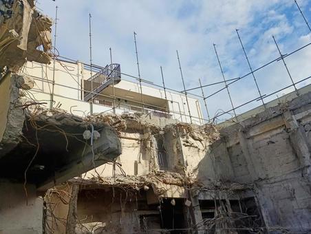 建物の取り壊し⑤ 建物の取り壊し⑤ 作業員,労働,肉体労働の写真素材