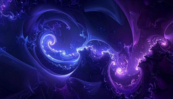 銀河を思わせるフラクタル模様の写真