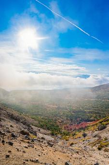 福島県　磐梯吾妻スカイラインの風景 磐梯吾妻スカイライン,福島,福島県の写真素材