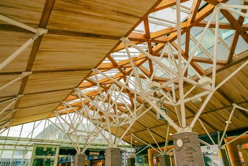 【兵庫】岡山駅の風景 兵庫,駅,晴天の写真素材