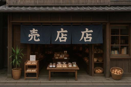 日本の伝統的な売店 日本の伝統的な売店の写真