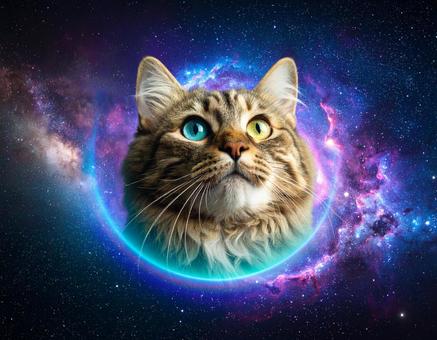 宇宙と猫 宇宙と猫の写真