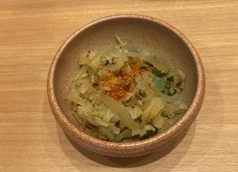 切り干しだいこん 漬物 お通し 切り干しだいこん 漬物 お通しの写真