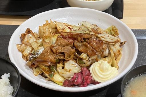 ホイコーロー 回鍋肉,四川料理,中華の写真素材