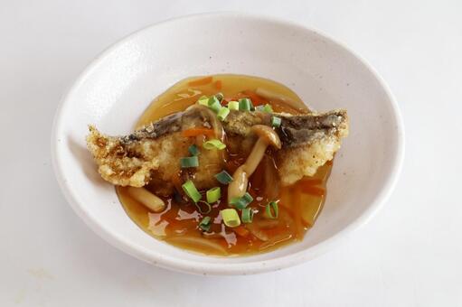 ホキの唐揚げきのこあんかけ 主菜,食事,惣菜の写真素材