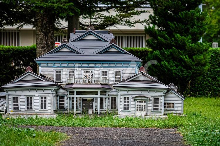 青森県　弘前市　ミニチュア建造物 青森,青森県,観光の写真素材