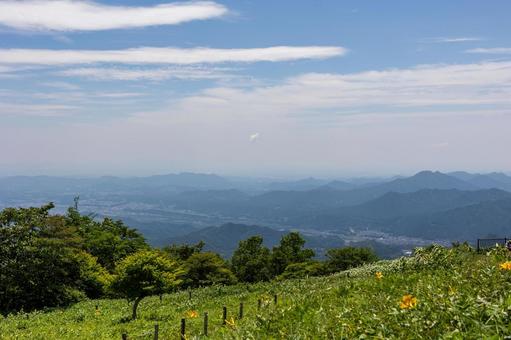 キスゲ平からの眺め キスゲ平からの眺め 栃木県,眺め,街並みの写真素材