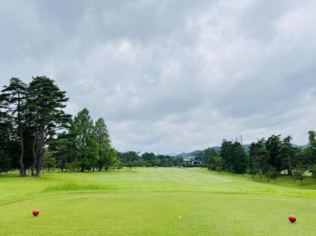 緑豊かなゴルフコースの風景 緑豊かなゴルフコースの風景 ゴルフ,鬼怒川カントリークラブ,鬼怒川の写真素材