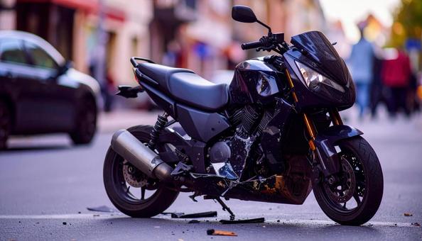 故障したバイク 故障したバイクの写真