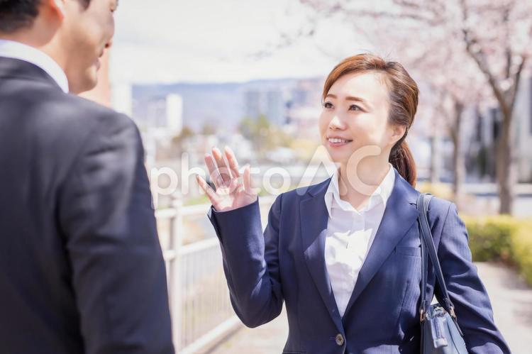 外出する会社員 ビジネスウーマン,会う,ビジネスの写真素材