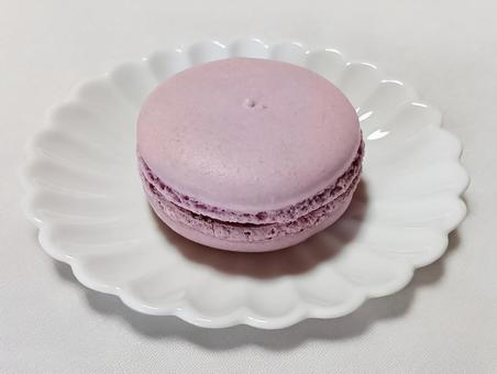 マカロン　ブドウ味 マカロン,焼き菓子,おやつの写真素材