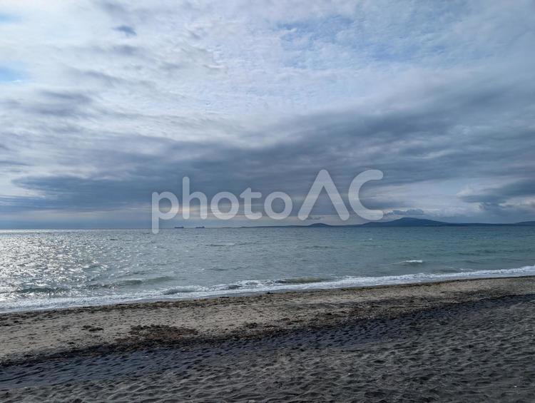 黒海（ブルガス） 黒海,海,砂浜の写真素材