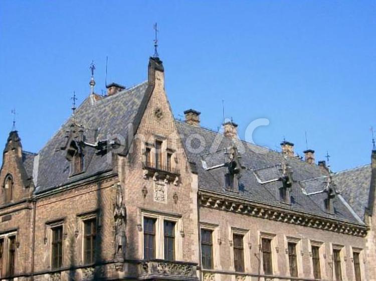 石造り　建物　プラハ　チェコ　ヨーロッパ 世界遺産,中世ヨーロッパ,歴史の写真素材