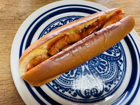 ホットドッグ2 ホットドッグ2 パン,ホットドッグ,調理パンの写真素材