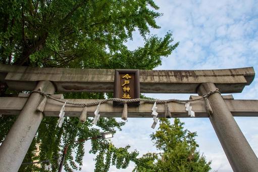 今戸神社の鳥居 今戸神社の鳥居 今戸神社,浅草,パワースポットの写真素材