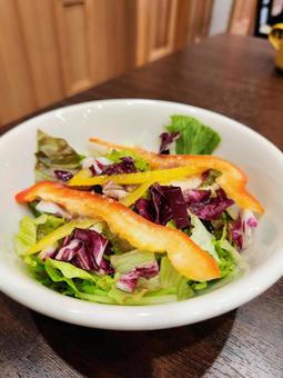 サラダ サラダ サラダ,生野菜,パプリカの写真素材