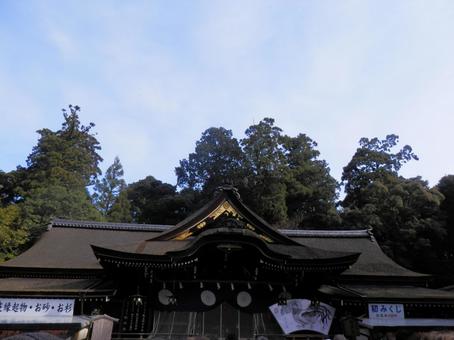 Oogami Shrine, sanktuarium oogami, trzy rundy boga, mikuyama, JPG