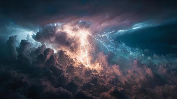 圧倒的な自然の力、雷 圧倒的な自然の力、雷の写真