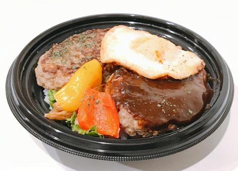 ロコモコ ロコモコ ロコモコ,ロコモコ丼,ハワイの写真素材