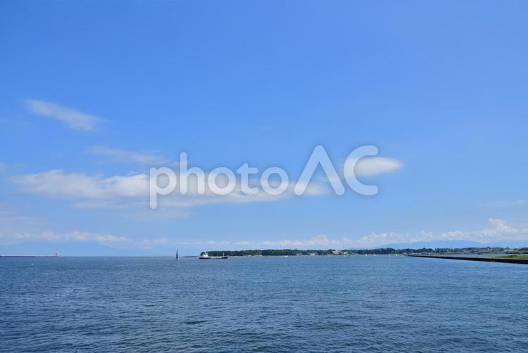 清水港～三保の松原 清水港,三保ノ松原,夏の写真素材