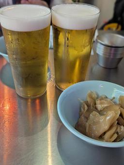 ビールとおつまみ 台湾,ビール,台湾ビールの写真素材
