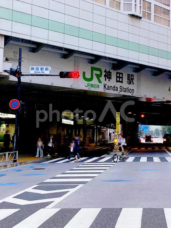 東京風景・神田 神田,神田駅,駅の写真素材