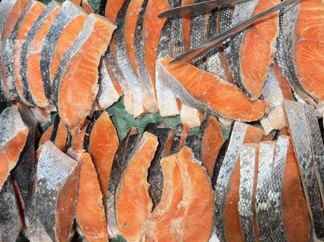 Photo, fish, a lot, supermarket, 