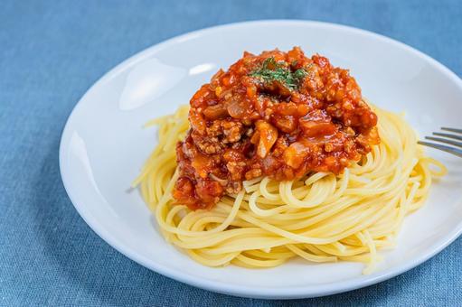 ミートソースパスタ ミートソースパスタ ミートソースパスタ,スパゲッティ,パスタの写真素材
