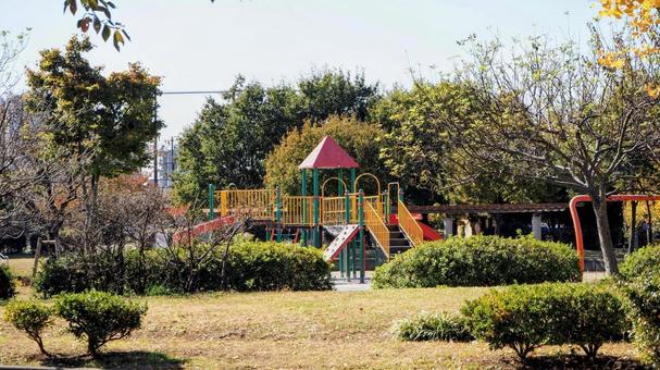 秋の宇喜田公園の紅葉・遊具公園・江戸川区 秋の宇喜田公園の紅葉・遊具公園・江戸川区 秋,宇喜田公園,紅葉の写真素材