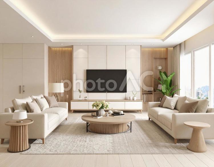 モダンなリビングルームのインテリア リビング,ルーム,インテリアの写真素材