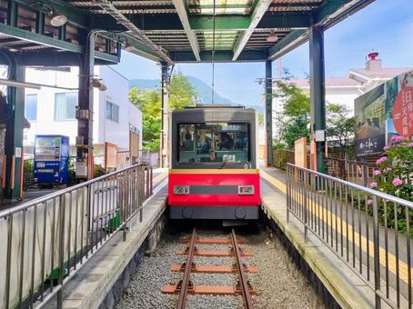 A train parked at Gora Station on the Hakone Tozan Cable Car, JPG A train parked at Gora Station on the Hakone Tozan Cable Car, JPG