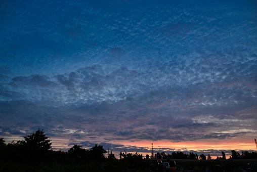 夕焼け 2025/7/12 夕焼け 2025/7/12 夕焼け,夕暮れ,夕方の写真素材