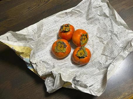 柿 柿,果物,フルーツの写真素材