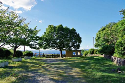 山腹の公園にて 山腹の公園にて 五月台,五月山,展望台の写真素材