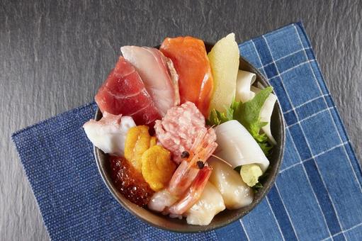 海鮮丼 海鮮丼 海鮮丼,11種盛り,海産物の写真素材