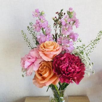 花束 花束 緑,花瓶,ブーケの写真素材