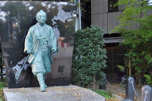 伊能忠敬像 伊能忠敬像,偉人,日本地図の写真素材