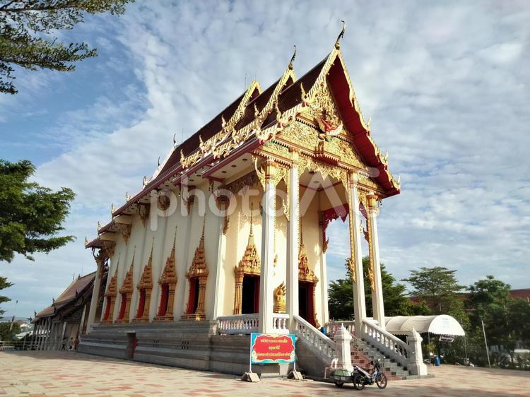 タイ　バンコクの仏教寺院 ワットサハコンコーシッタラーム,タイ,バンコクの写真素材