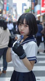 闘う女子高生 闘う女子高生の写真